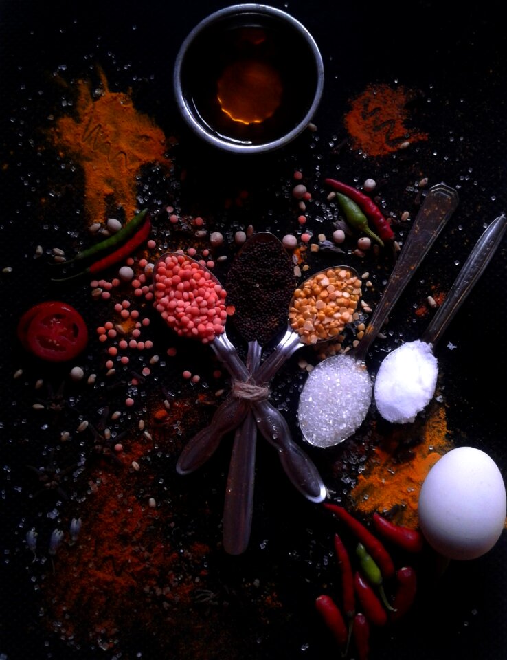 Black background