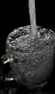 Close up water bubbles nutrition