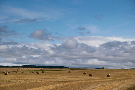 Straw clouds sky photo