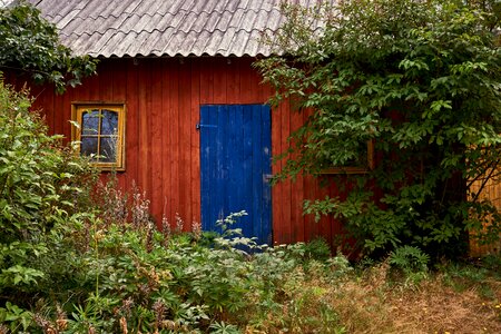 Old holiday house facade