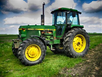 Tractor agriculture working machine photo