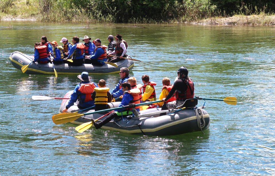 Teamwork boat rowing boat