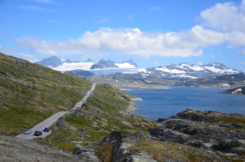 Landscape mountains glacier
