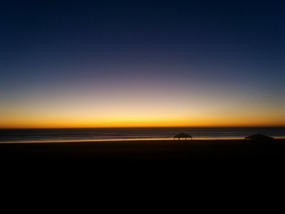 Sunset since the range of taghazot in agadir
