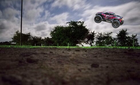 Jumping monster truck 1 16 photo