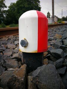 Border characters track occupancy railway signal photo