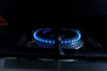 Flames stove heat photo