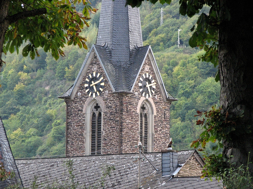 Clock tower time of clock face