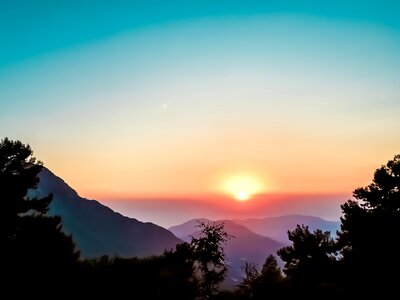 Sky growth landscape photo