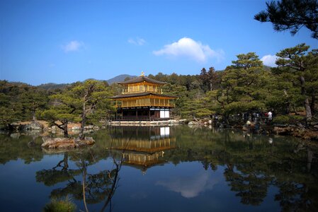 Garden temple ginkakuji photo