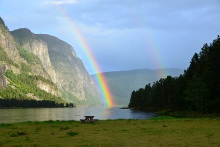 Natural rainbow sky
