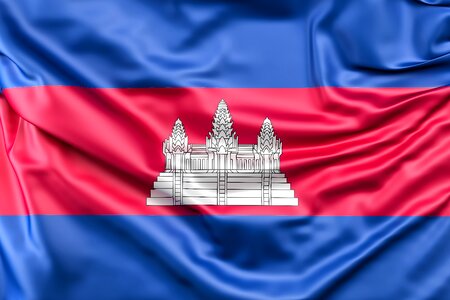 Flag khmer photo