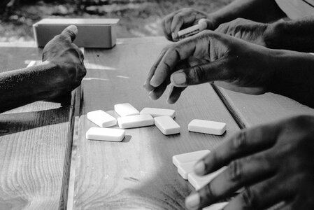 Players of dominoes relaxation amitier