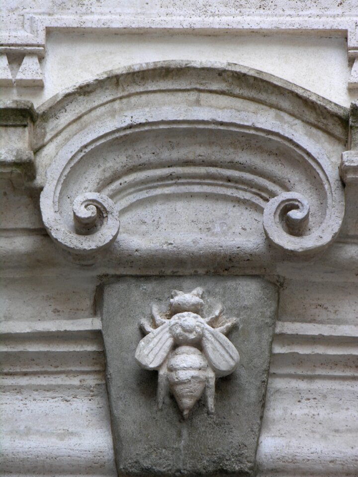 Bees facade stone