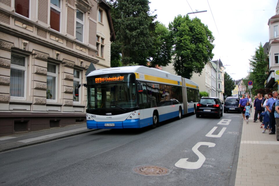 Trolley city bus service collect