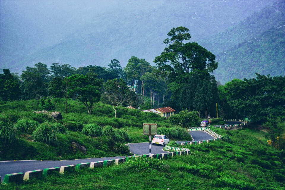 Mountain hill road hills