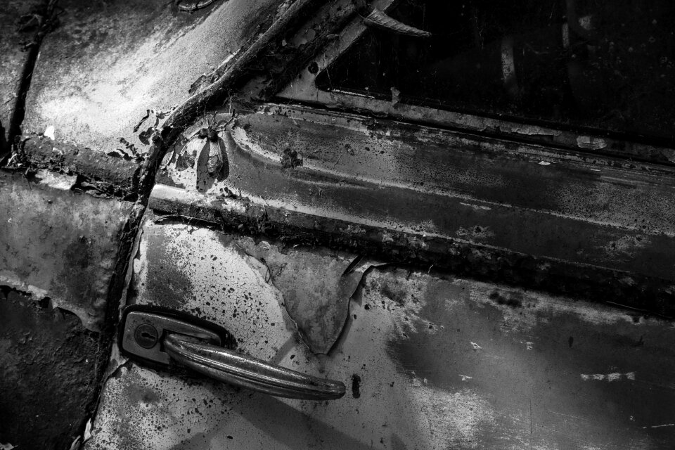 Turned off weathered wreck