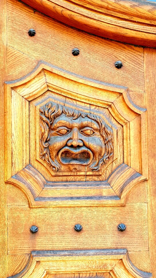 Door wood detail