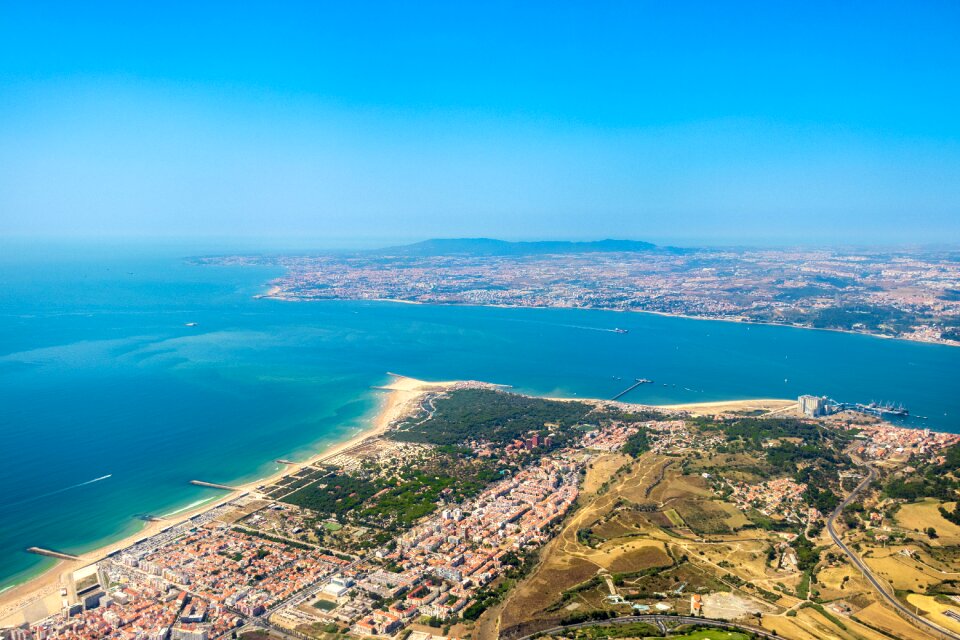 Blue city tagus river