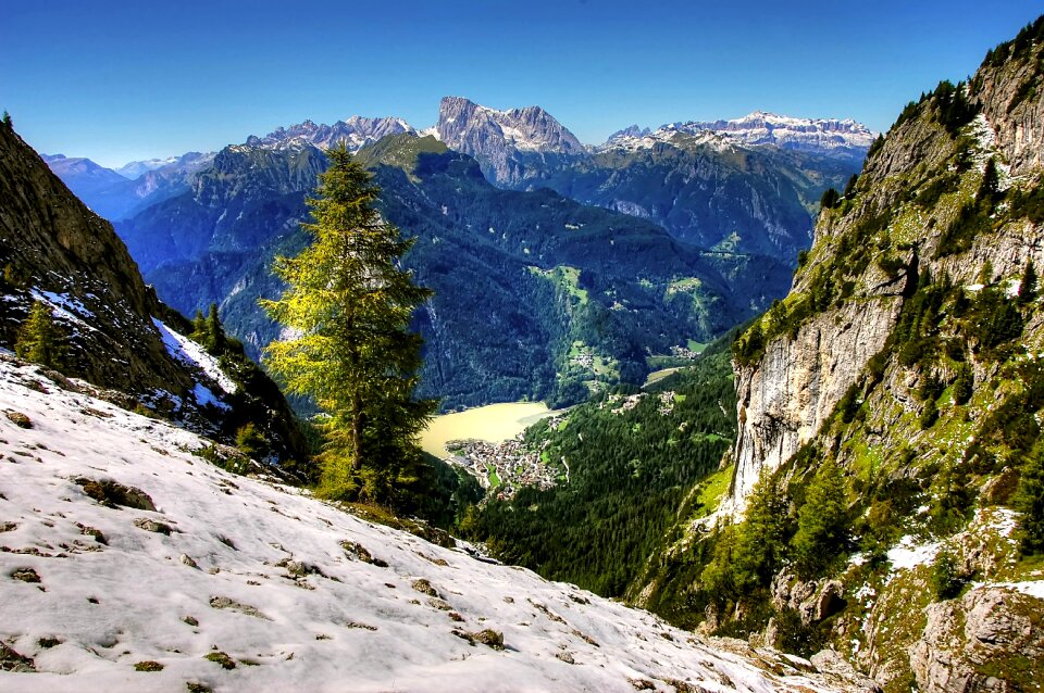 Wintry alpine italy