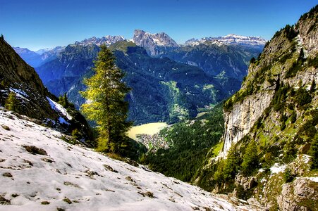 Wintry alpine italy photo