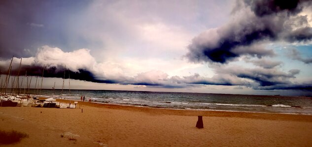 Clouds ocean sky