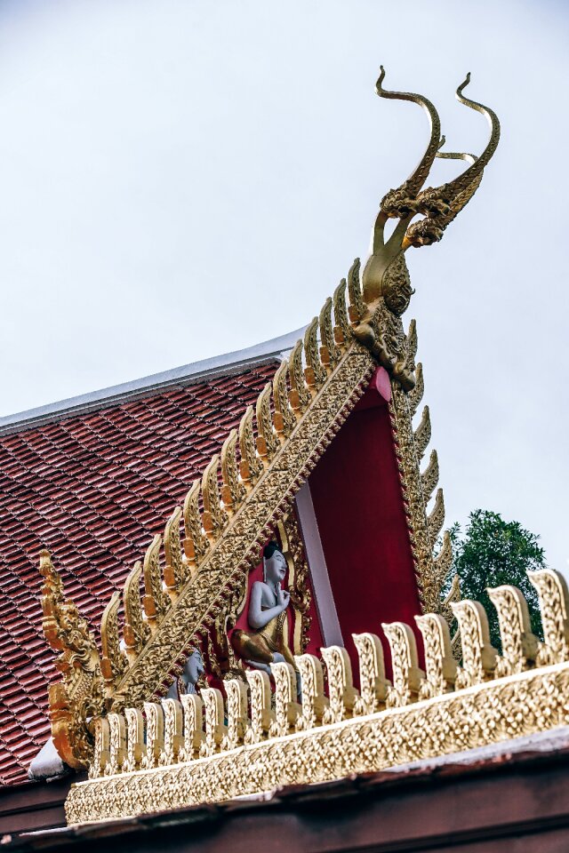 Brass buddha close-up