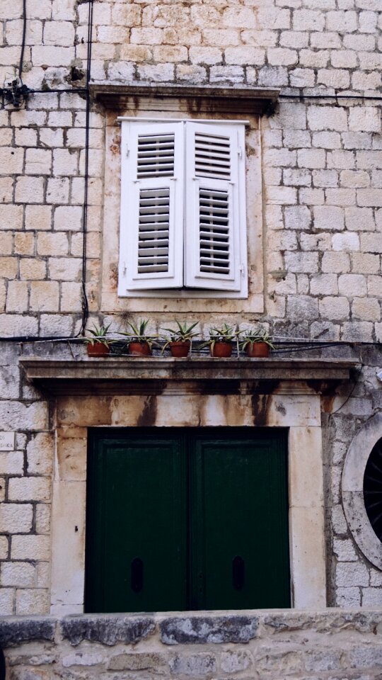 Old town door monument