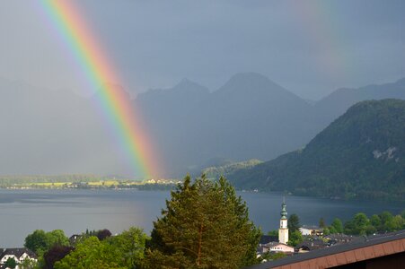 Lake wolfgang sky nature