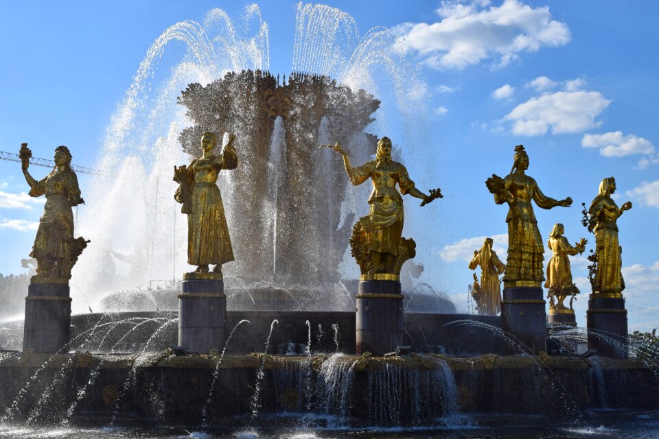 Fountain friendship beautiful