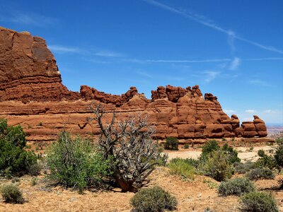 Blue sky moab utah photo