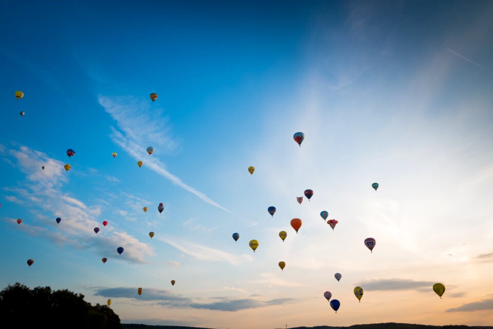 Captive balloon ballooning air sports