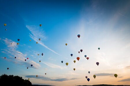 Captive balloon ballooning air sports