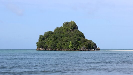 Isolated deserted island