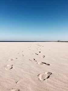 Gil following in the footsteps beach
