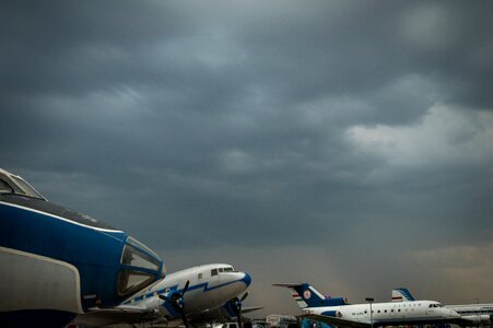 Blue flying sky photo