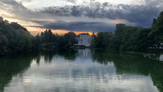 Hamburg alster sunrise