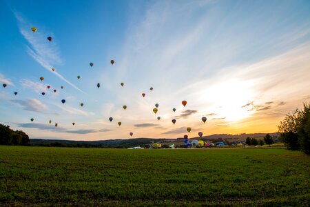 Captive balloon ballooning air sports