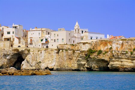 Sea rock cliffs photo