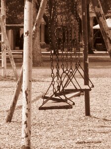 Hammocks park sepia photo