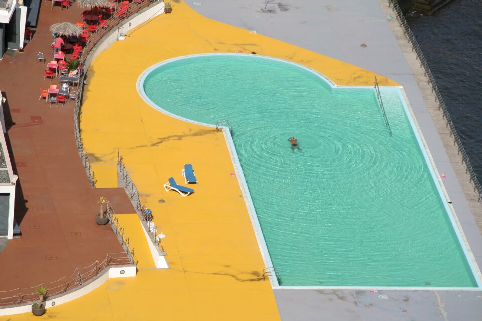 Madeira swimming pool lonely