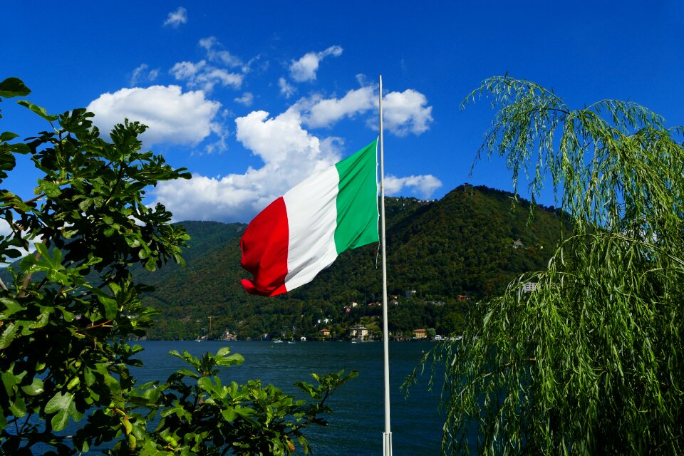 Italy landscape flag