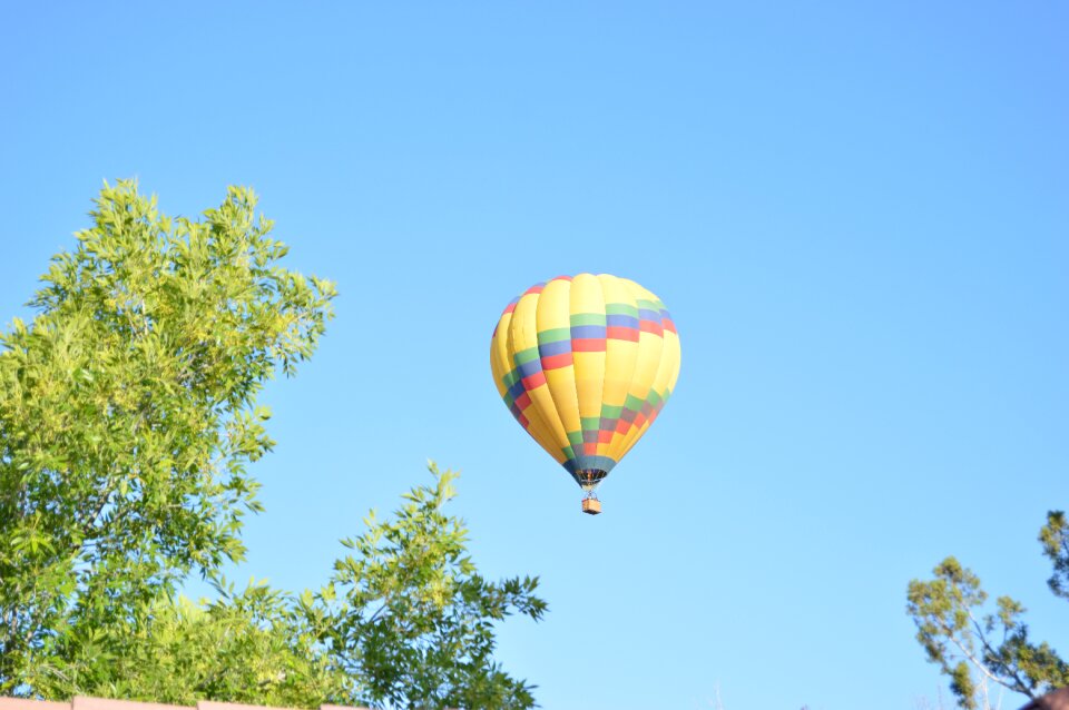Colorful flying floating