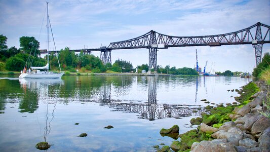 Steel structure historically water photo