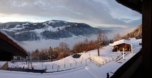 Hill alpine winter