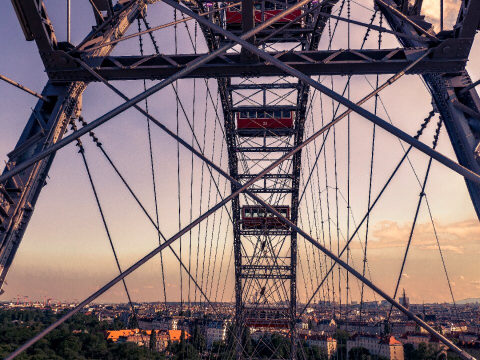 Prater ferris wheel sky