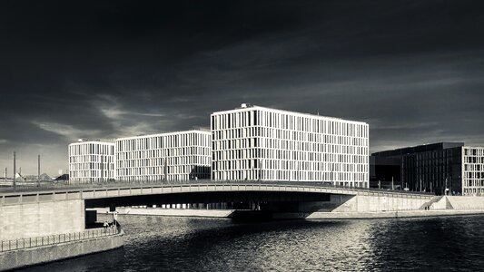 Architecture black and white berlin