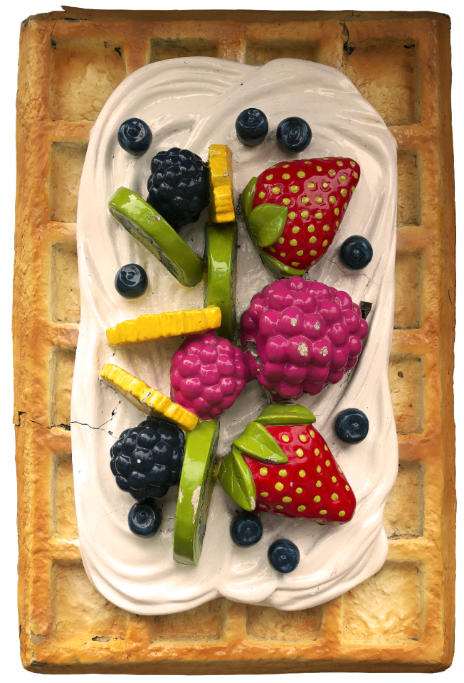 Advertising advertising stands waffle advertising