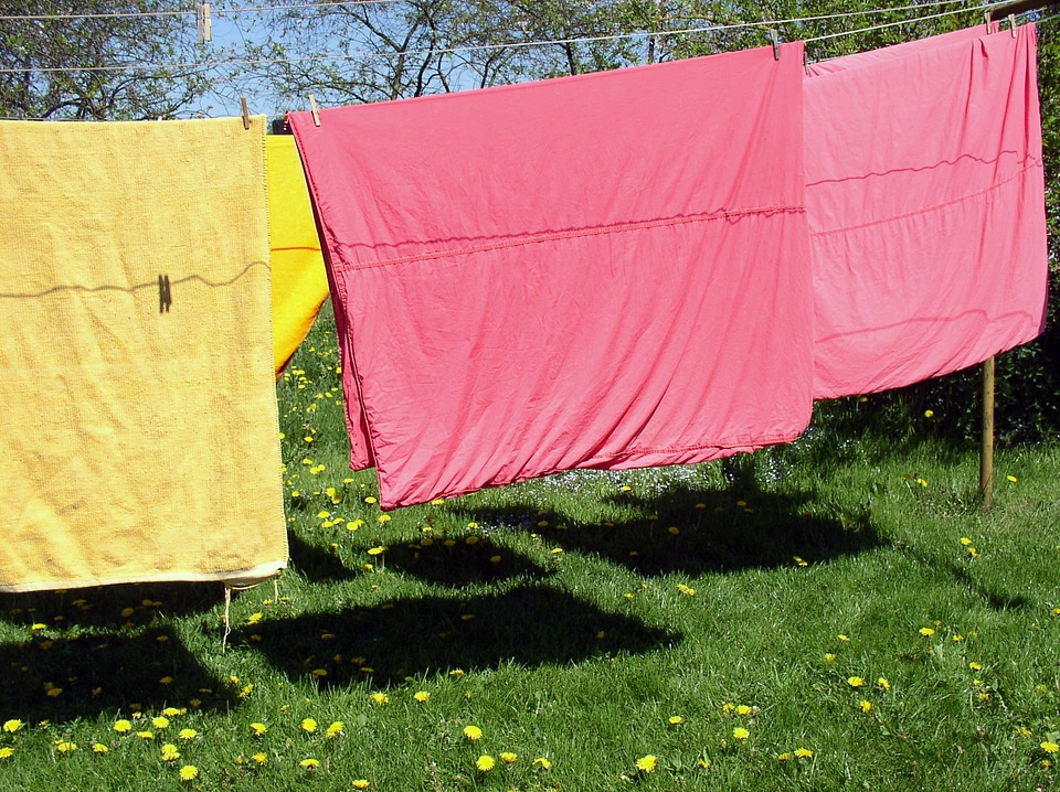 Summer hang laundry color