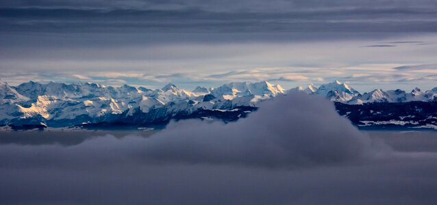 Switzerland clouds panorama